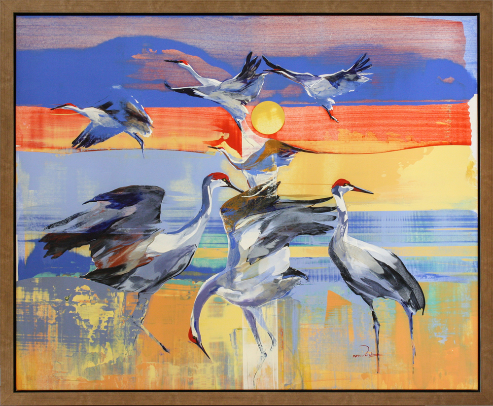 Derric van Rensburg - SANDHILL SUNSET - GICLEE - 44 X 54