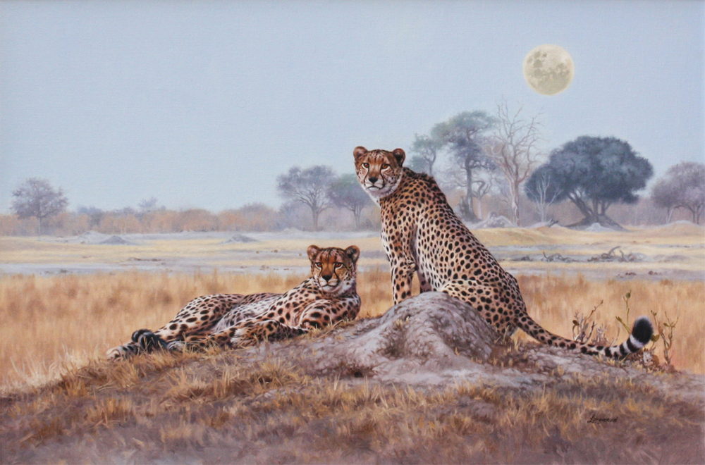 David Langmead - THE LINKWASHA BROTHERS - OIL ON CANVAS - 24 X 35 3/4