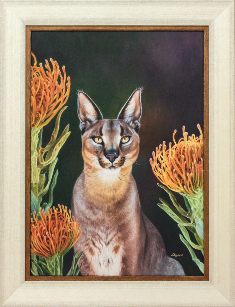 David Langmead - WILDCAT - OIL ON PANEL - 27 5/8 X 19 1/2