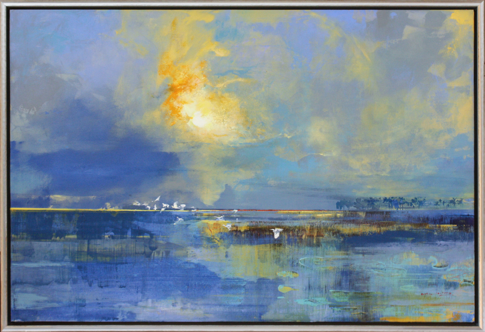 Derric van Rensburg - WATERSCAPE - ACRYLIC ON CANVAS - 42 1/4 X 62 3/8