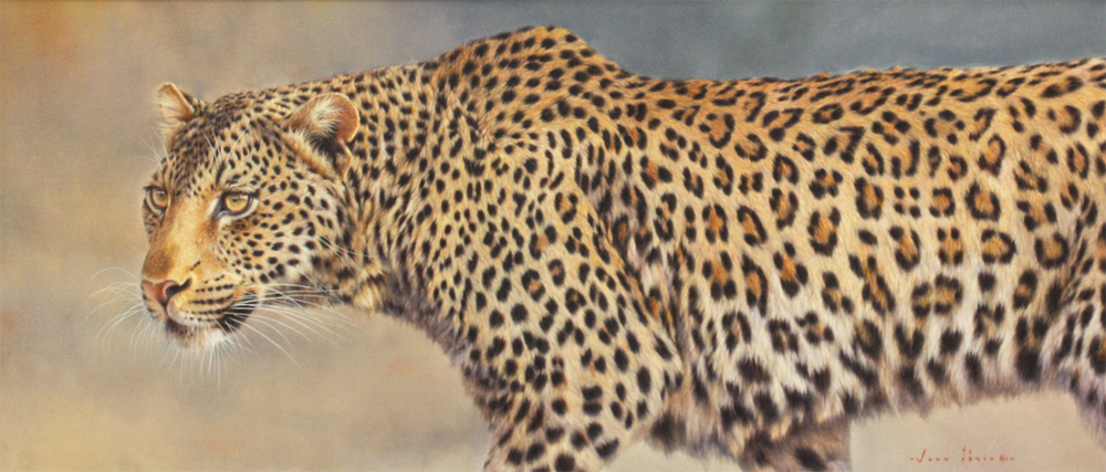 Jean Abrie - SCOUT - OIL ON CANVAS - 26 X 60