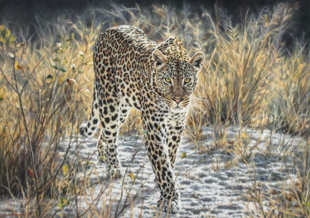 Jaco van Schalkwyk - TAVANGUMI: SABI SANDS - OIL ON BELGIAN LINEN - 35 3/4 X 49 3/4