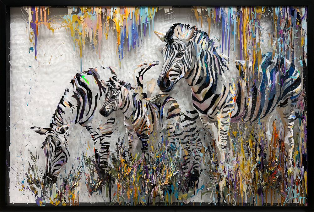 2Wild - WILD RHYTHM - MIXED MEDIA ON PLEXIGLASS - 40 X 60