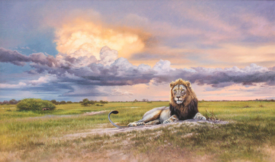 David Langmead - EDGE OF HEAVEN - OIL ON CANVAS - 30 X 50 1/4