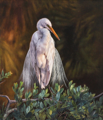 David Langmead - SWAMP ANGEL - OIL ON CANVAS - 34 1/4 x 29 1/4